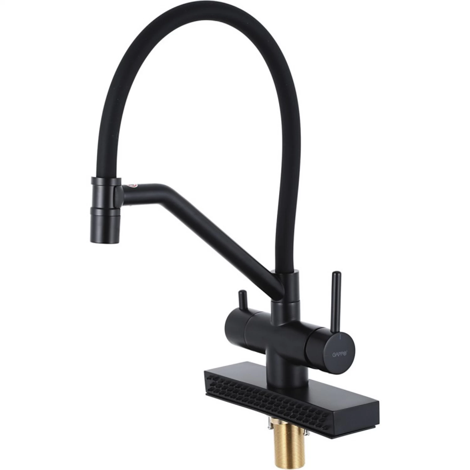 Смеситель для кухни с фильтром Gappo G4098-6 черный
