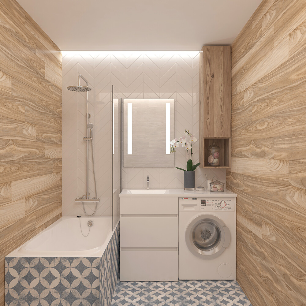 Напольная тумба EvaGold Space 120 под стиральную машину