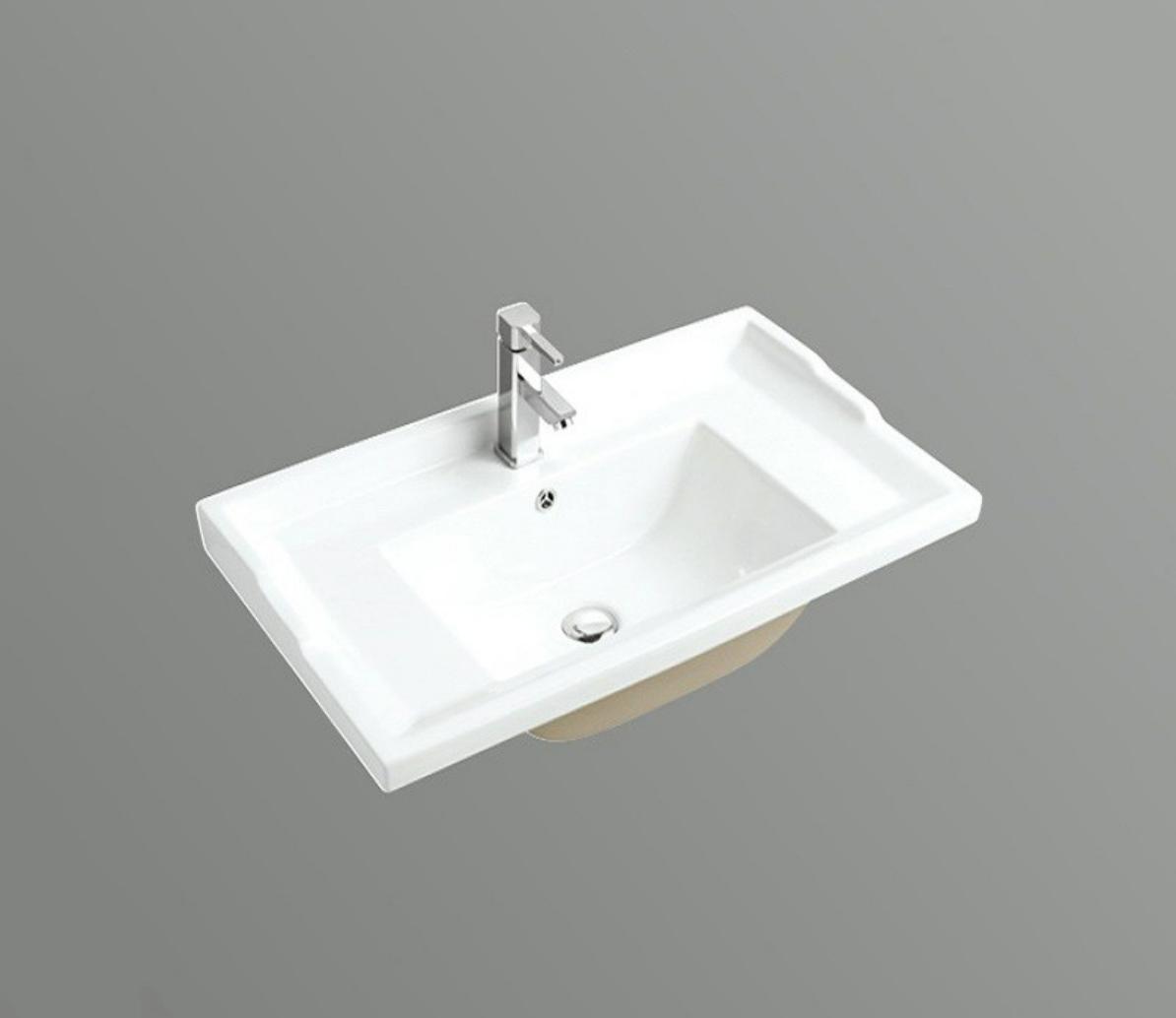 Полувстраиваемая раковина CeramaLux 82.5 N 840-80 белая