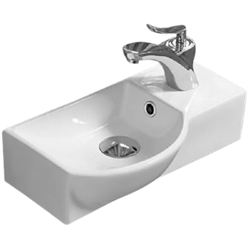 Подвесная раковина CeramaLux 41 N 7947AL левая белая