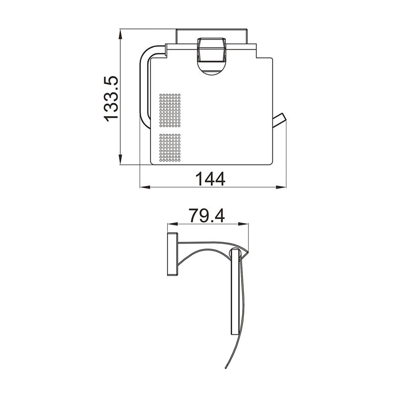 Держатель туалетной бумаги Gappo G07-3 G0703-3 золото