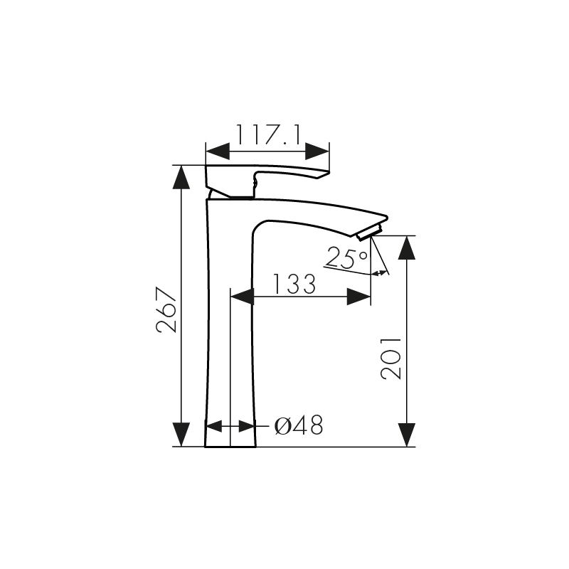 Смеситель для раковины Kaiser Aurora 67033