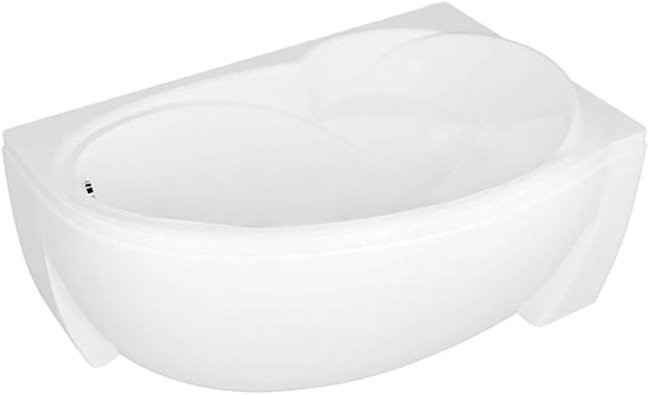 Акриловая ванна Aquatek Бетта 170*97 R правая, с фронтальным экраном, каркасом, сифоном