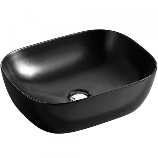 Накладная раковина CeramaLux 60 NC 78106MB Черная матовая