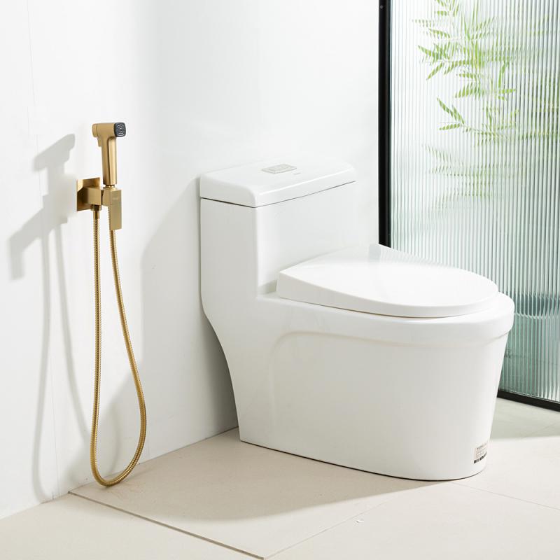 Гигиенический душ встраиваемый Frap H91-3 F7591-23 золотой сатин