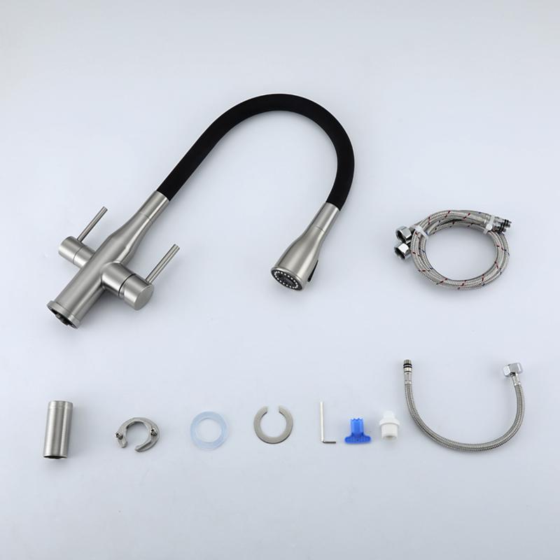 Смеситель для кухни с фильтром Gappo G4399-65 сатин