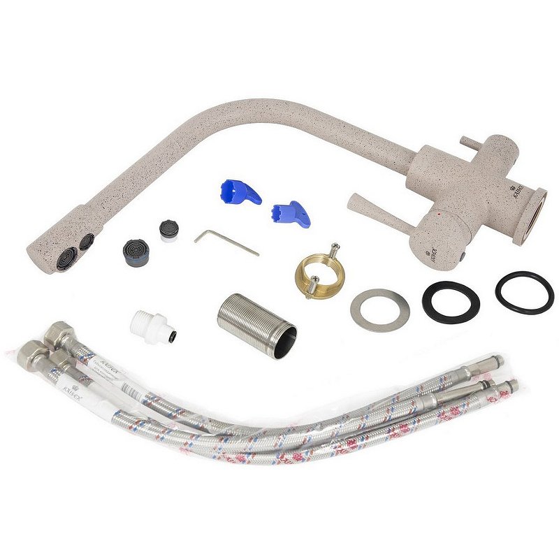 Смеситель для кухни с встроенным краном под питьевую воду Kaiser Merkur 26044-8 Песочный