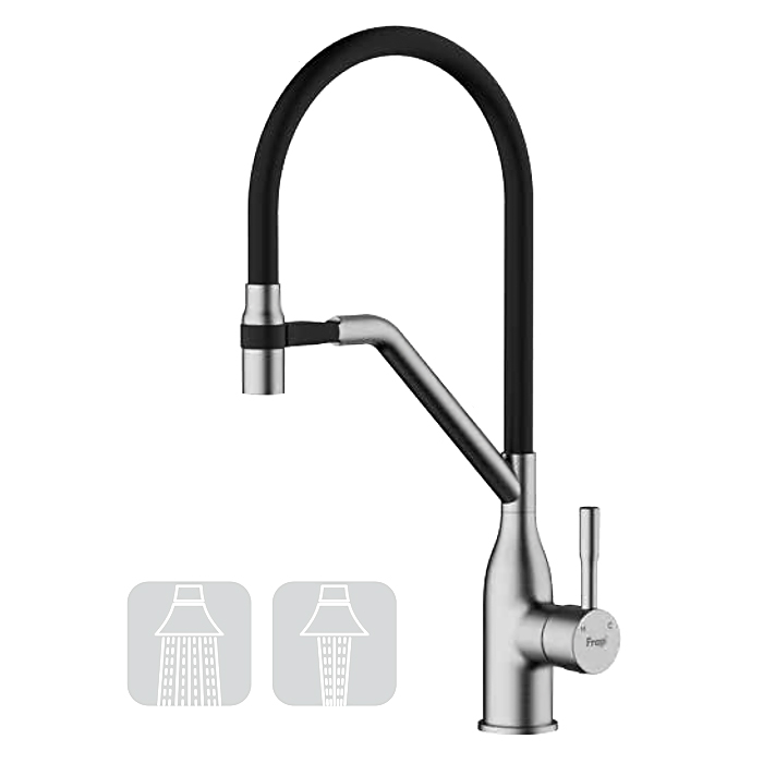 Смеситель для кухни Frap H97 F4497-9 оружейная сталь