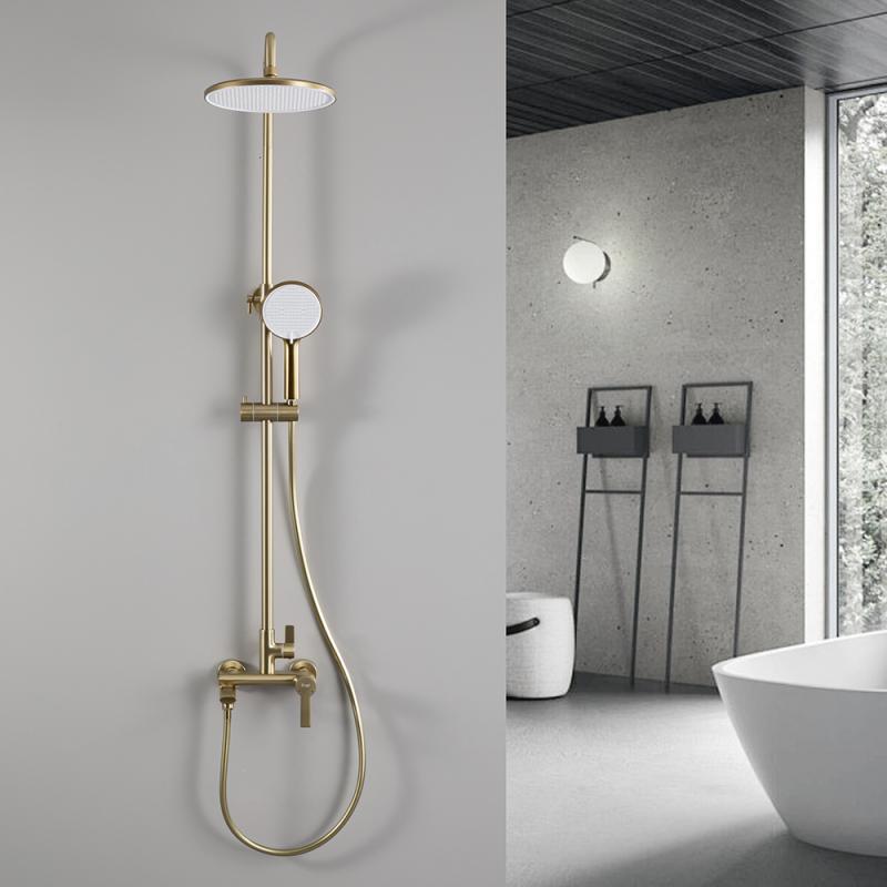 Душевая система Frap H88-3 F2488-3 золотой сатин