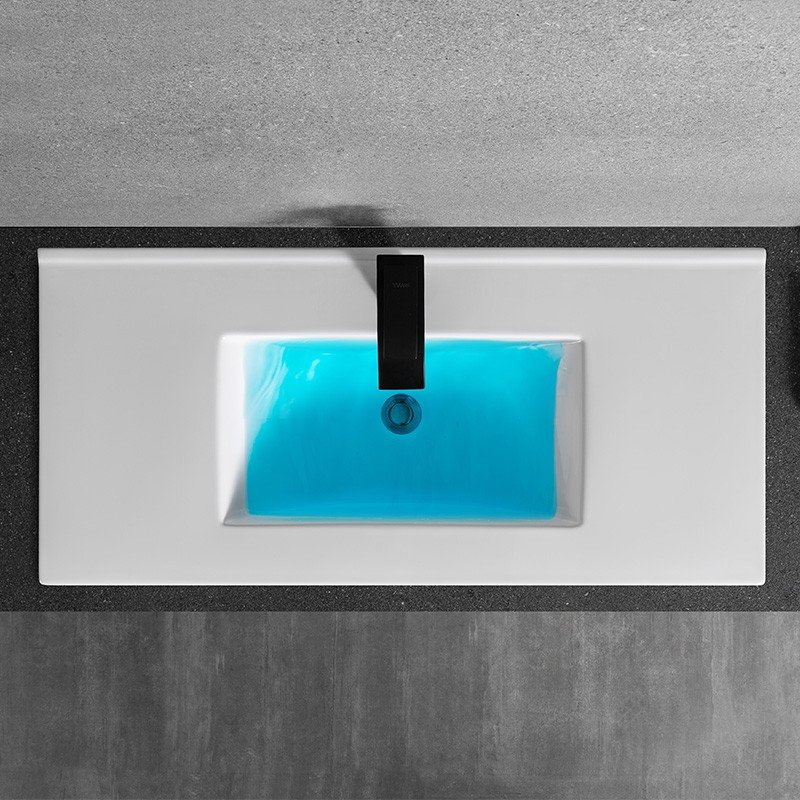 Полувстраиваемая раковина CeramaLux 102 N YJ803-100 белая