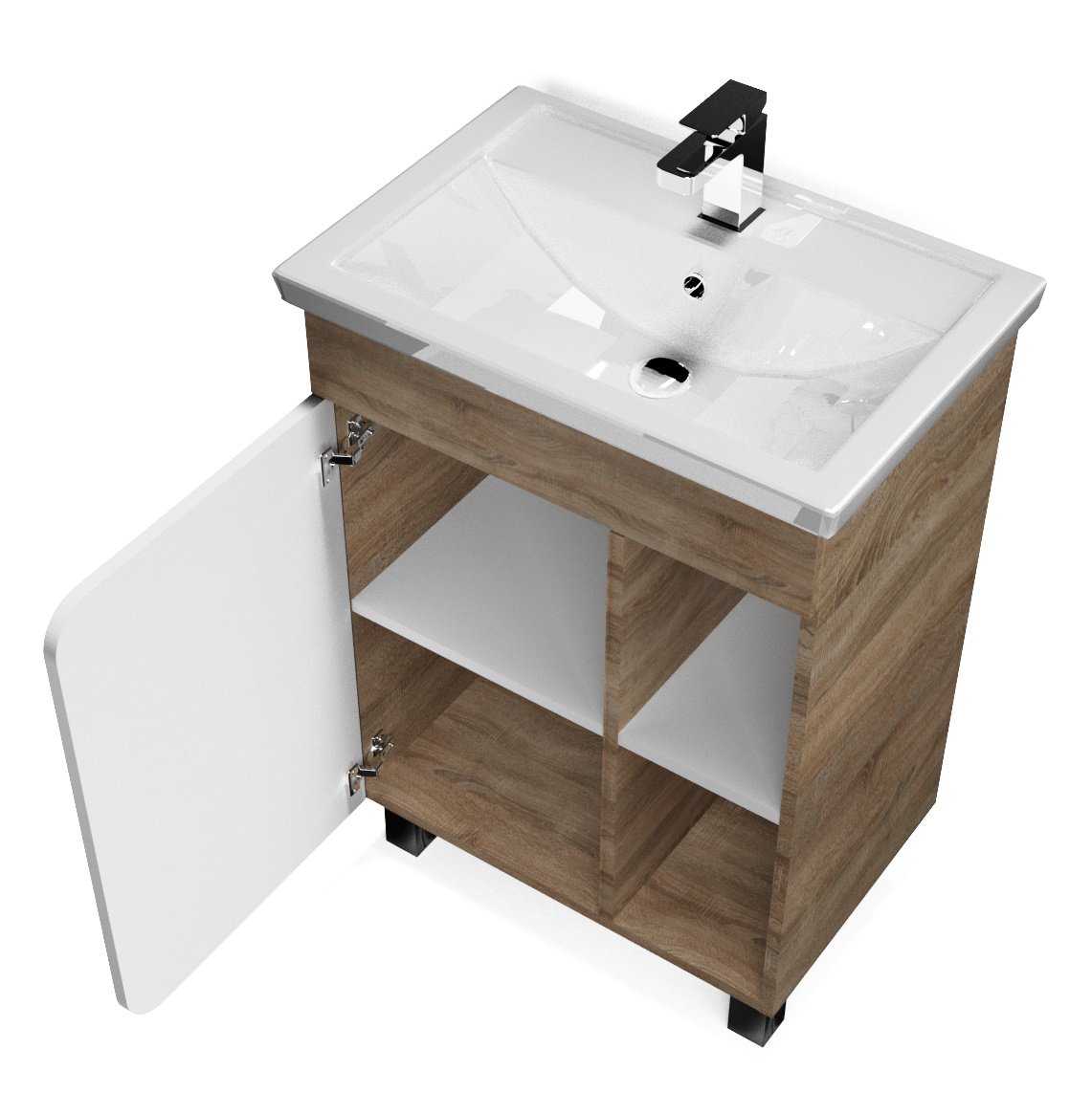 Тумба 1Marka Nuvo 70Н 1д. Дуб Сонома