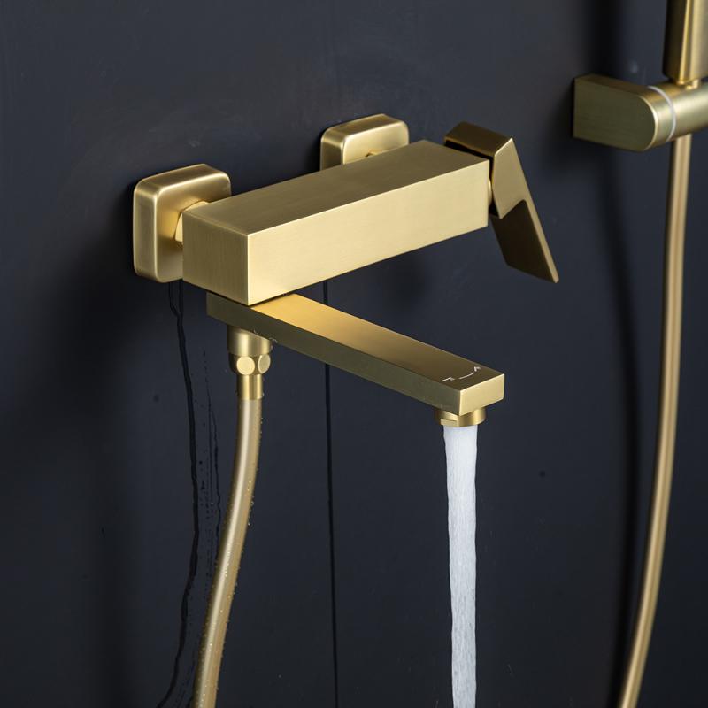 Смеситель для ванны Frap H91-3 F3291-3 золотой сатин