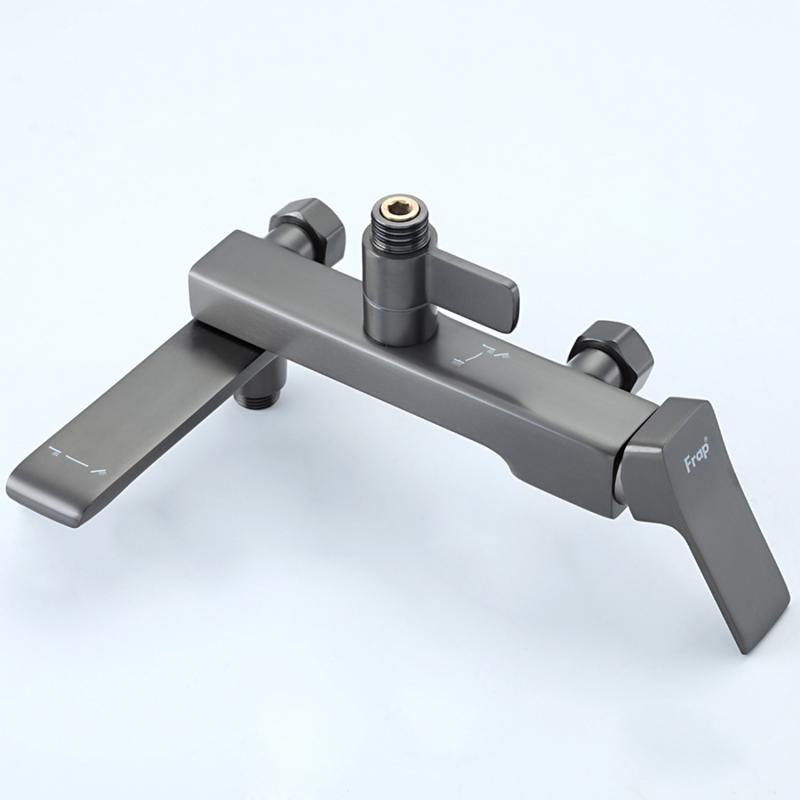 Душевая система Frap H84-9 F2484-9 оружейная сталь
