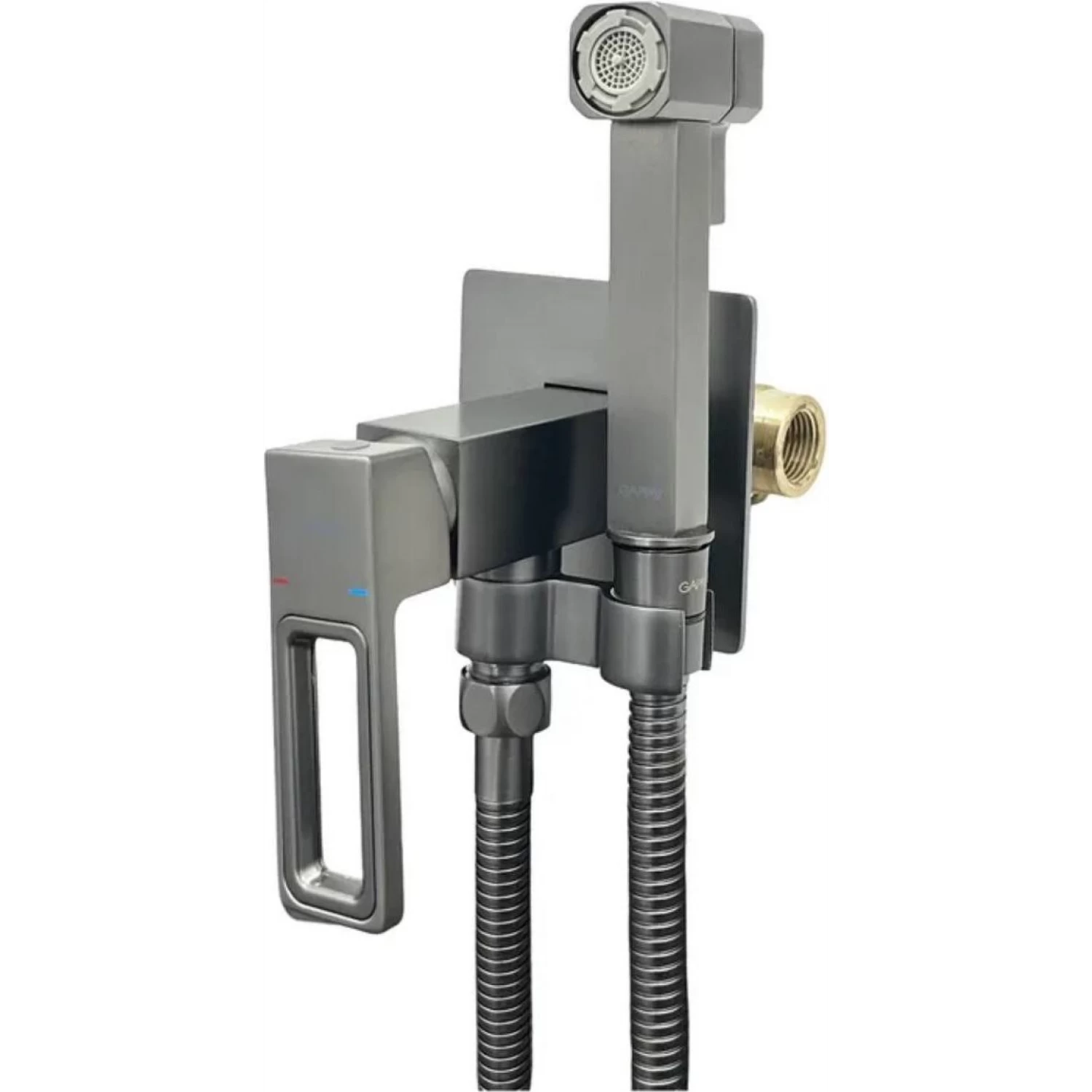 Гигиенический душ встраиваемый Gappo G17-9 G7217-19 оружейная сталь