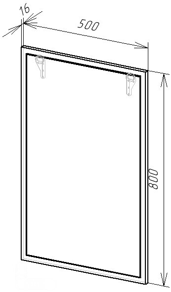 Зеркало EvaGold Queens 50