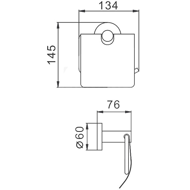 Держатель туалетной бумаги Frap F30103 Сатин