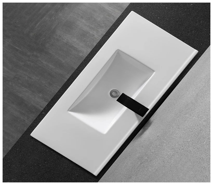 Полувстраиваемая раковина CeramaLux 81 N YJ803-80 белая