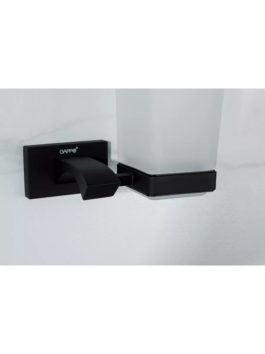 Стакан для ванной Gappo G07-6 G0706-6 черный
