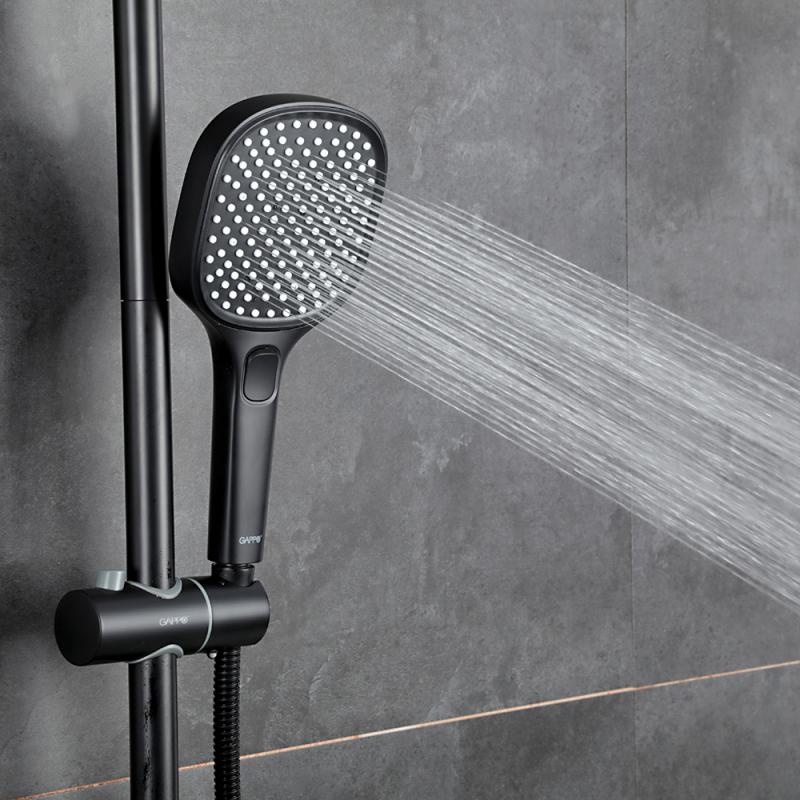 Душевая лейка 3 режима Gappo G003 черный