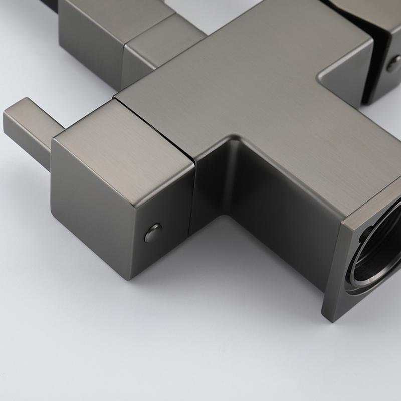 Смеситель для кухни с фильтром Gappo G95 G4395-69 оружейная сталь