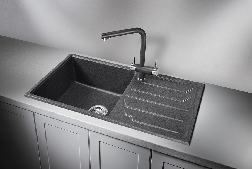 Кухонная мойка Granula GR-8601 Графит (черно-серый)