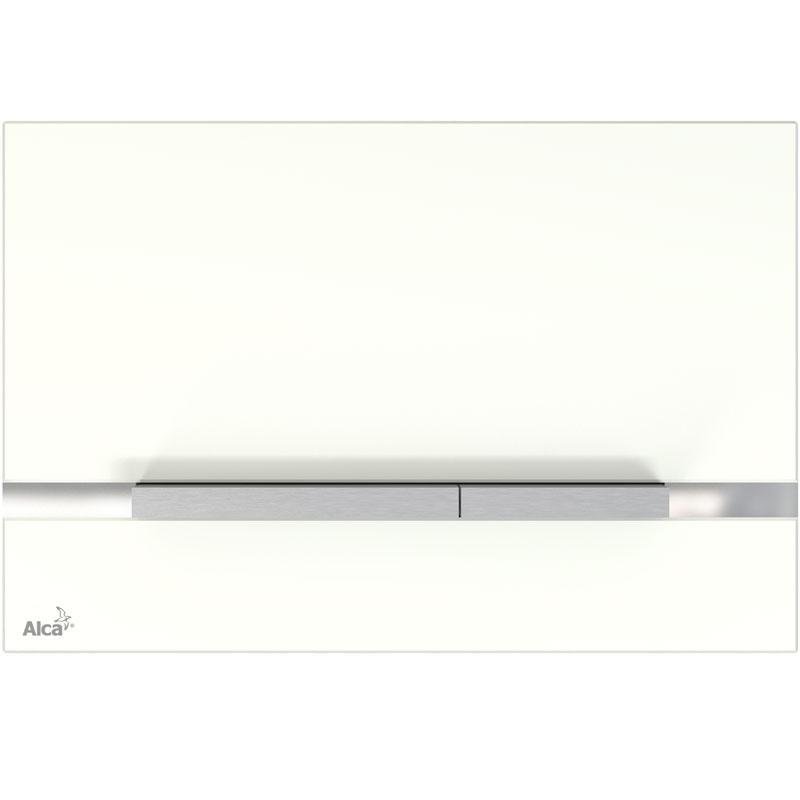Кнопка для смыва инсталляции Alcaplast Flat Glass Stripe-GL1200