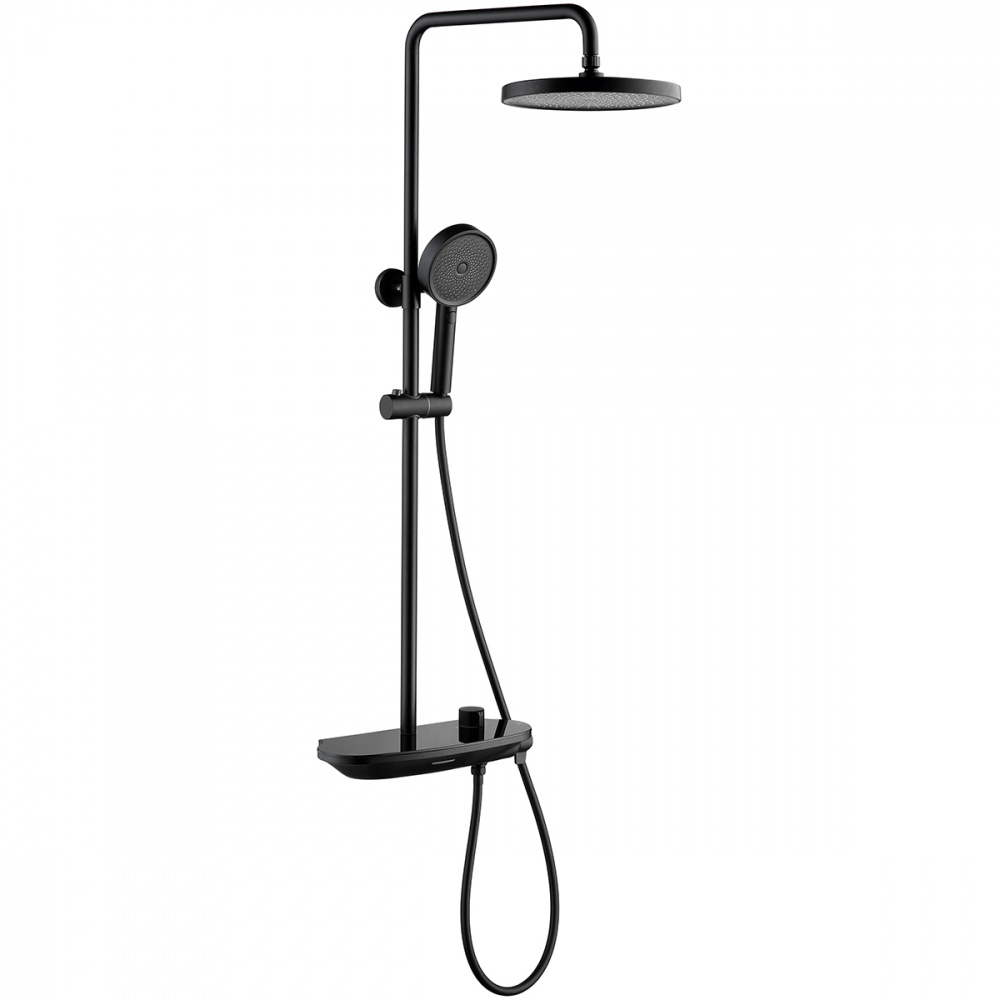 Душевая система с термостатом Gappo G95 G2495-86 черный матовый
