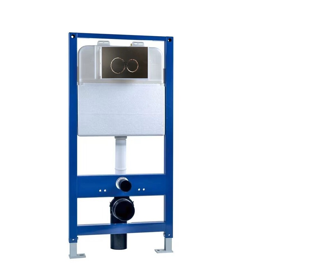 Инсталляция для подвесного унитаза EvaGold 545 кнопка черная матовая