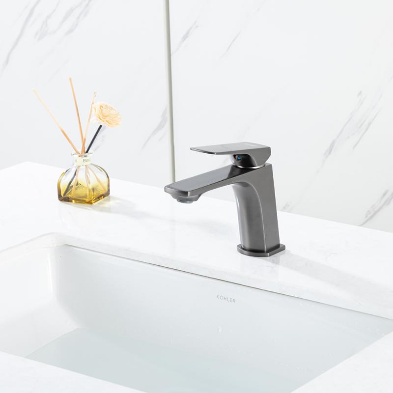 Смеситель для раковины Frap H87-9 F1087-9 оружейная сталь