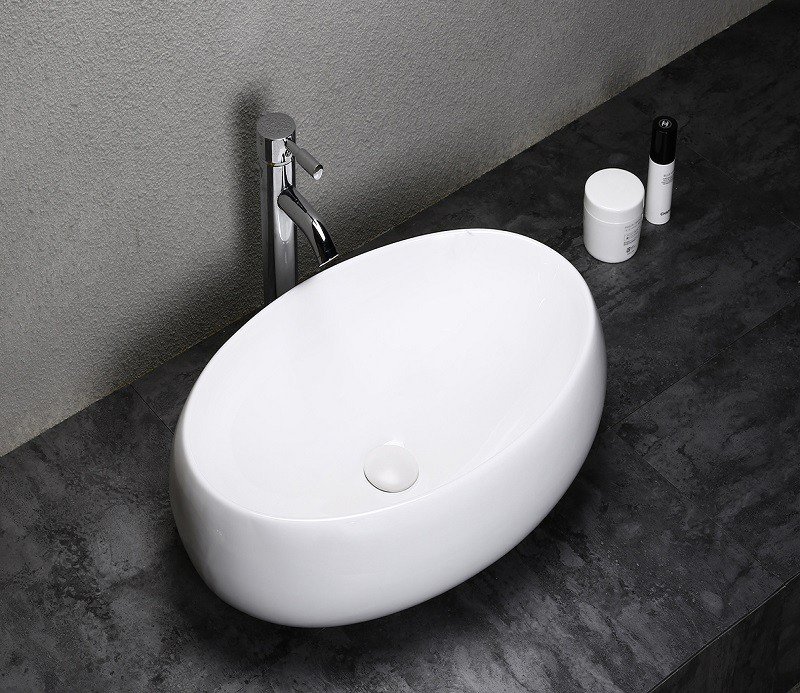 Накладная раковина CeramaLux 60 N 9030A белая