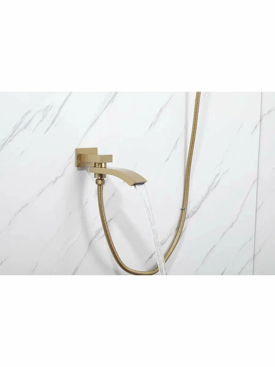 Встраиваемая душевая система Gappo G07 G7107-73 золотой сатин