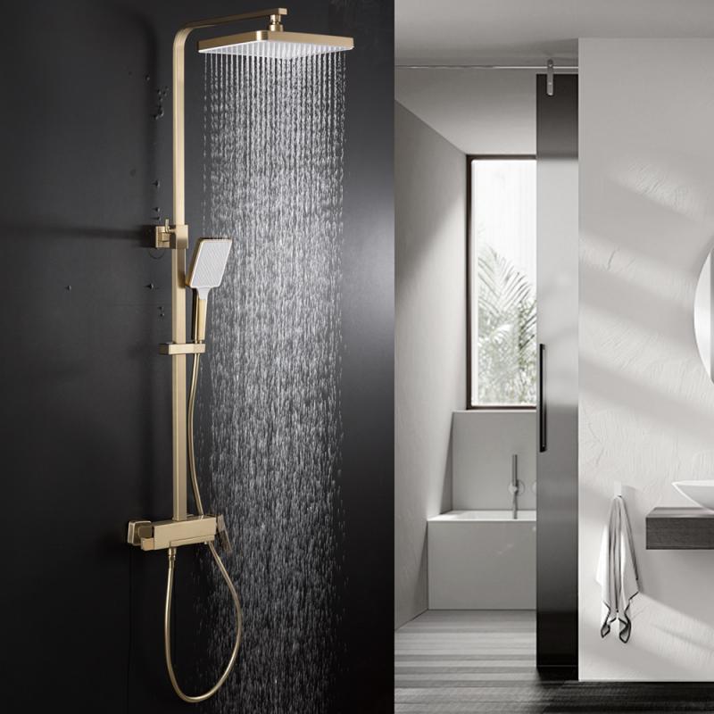 Душевая система Frap H90-3 F2490-3 золотой сатин