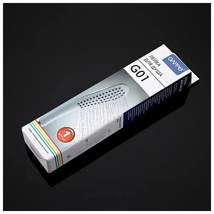 Душевая лейка GAPPO G01 белый-хром