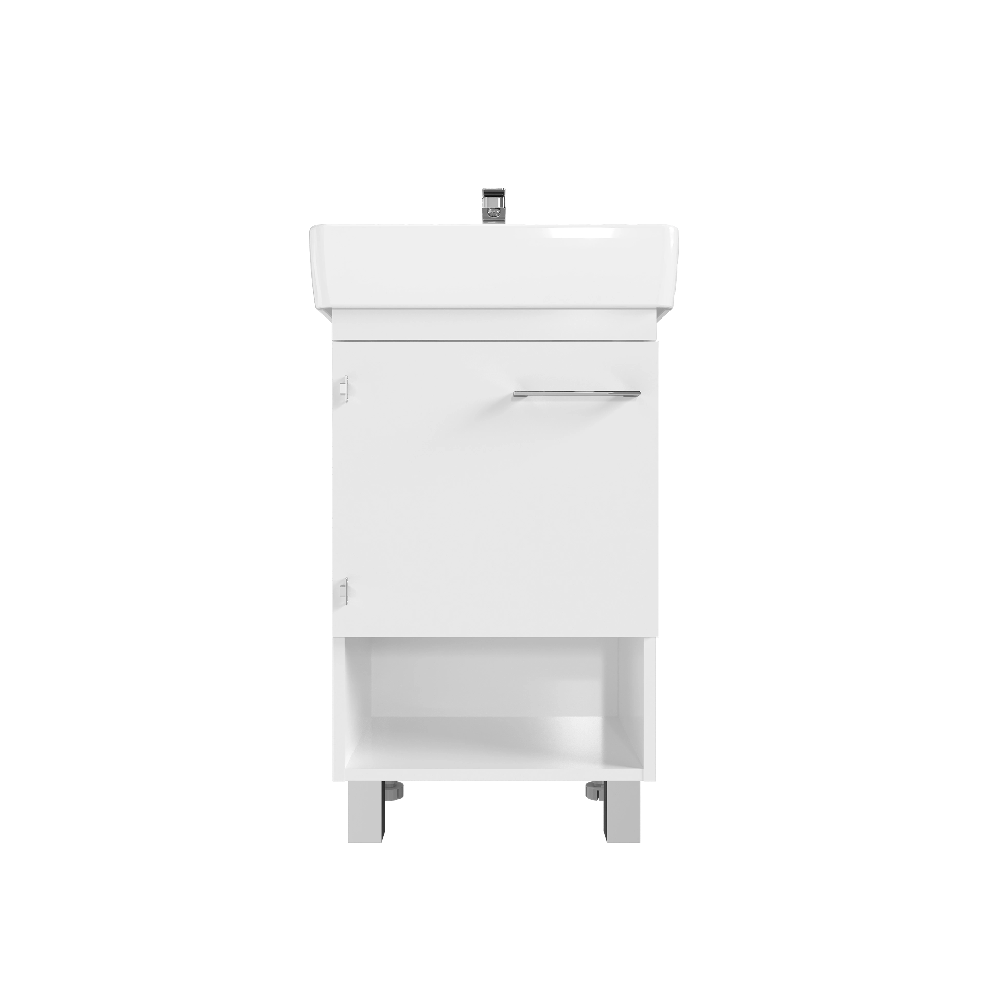 Тумба 1Marka Tera 60Н 1д. Белый глянец