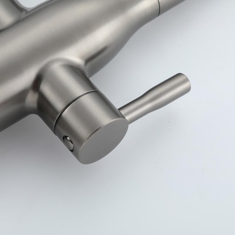 Смеситель для кухни с фильтром Frap H97 F4397-9 оружейная сталь