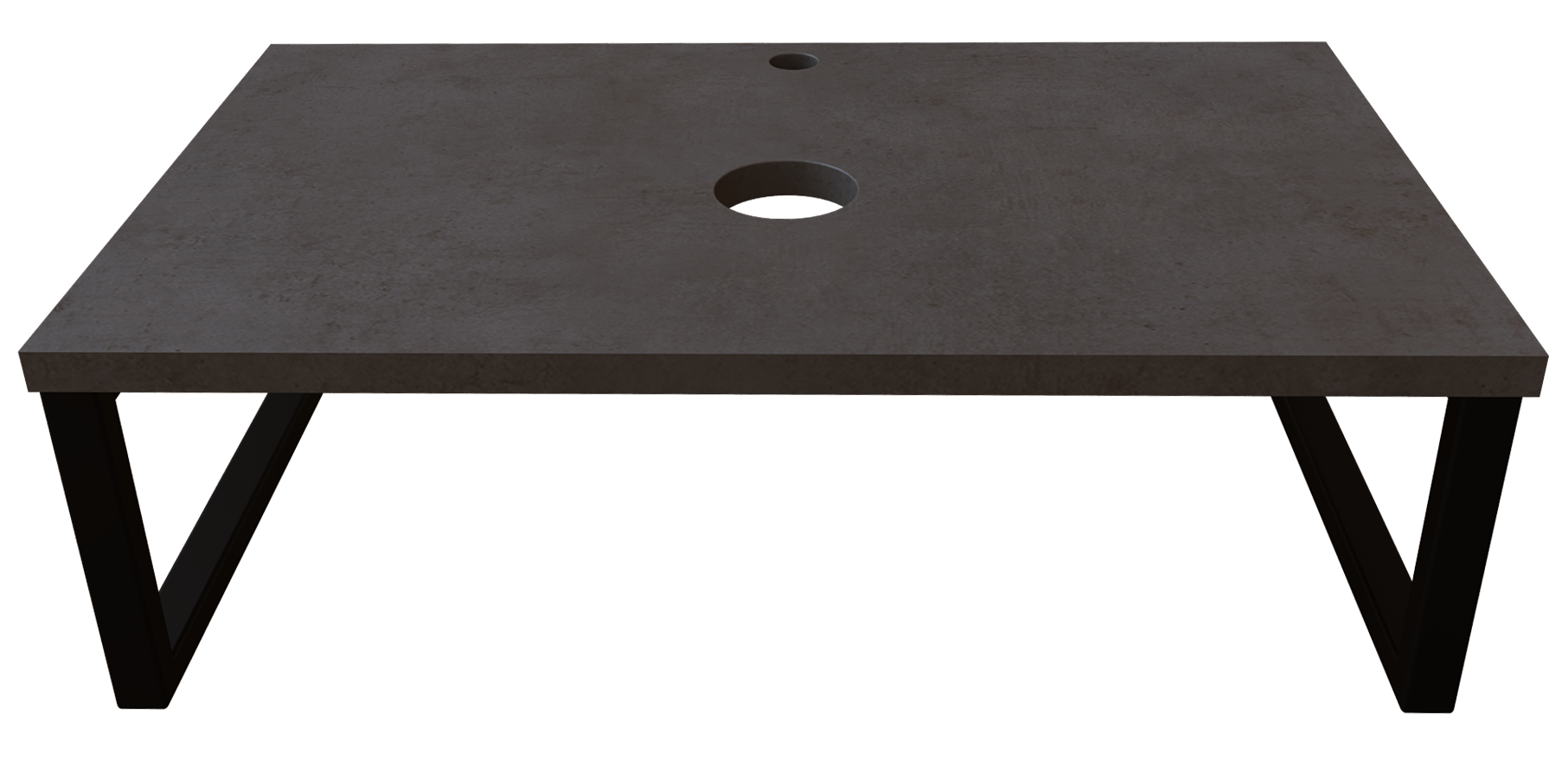 Столешница 1Marka Grunge Loft 80 Бетон темно-серый