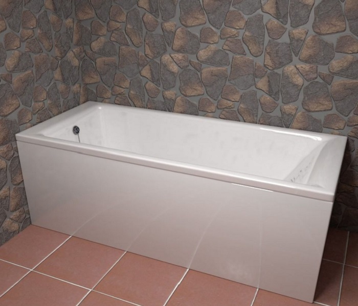 Прямоугольная ванна из литьевого мрамора Castone Кармен 180*80