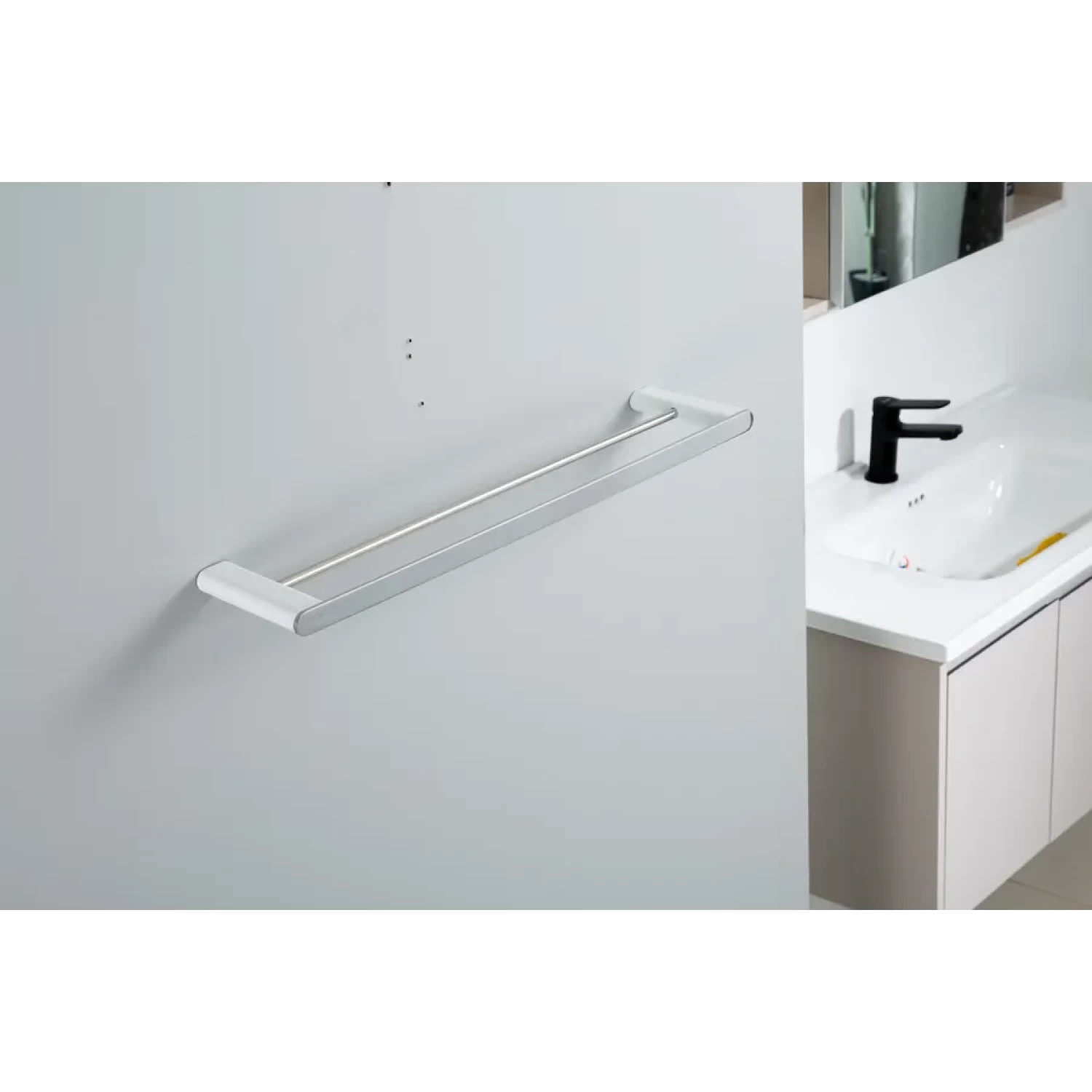 Полотенцедержатель 2-й Gappo G309-8 G30909-8 белый-хром