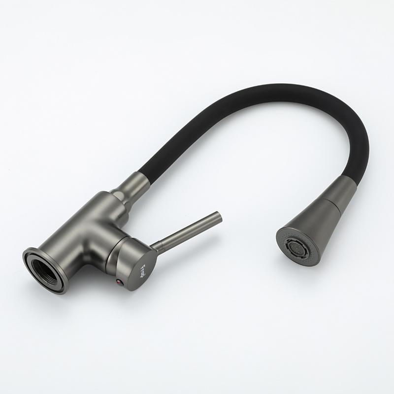 Смеситель для кухни Frap H44 F4044-9 оружейная сталь