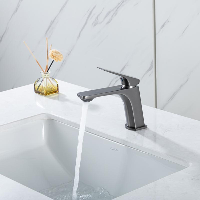 Смеситель для раковины Frap H87-9 F1087-9 оружейная сталь