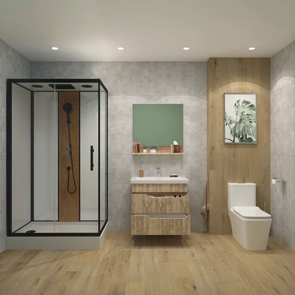 Подвесная тумба EvaGold Liberty 80 травертин