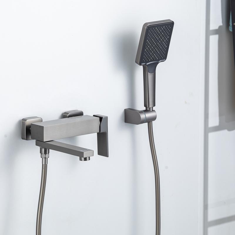 Смеситель для ванны Frap H91-9 F3291-9 оружейная сталь