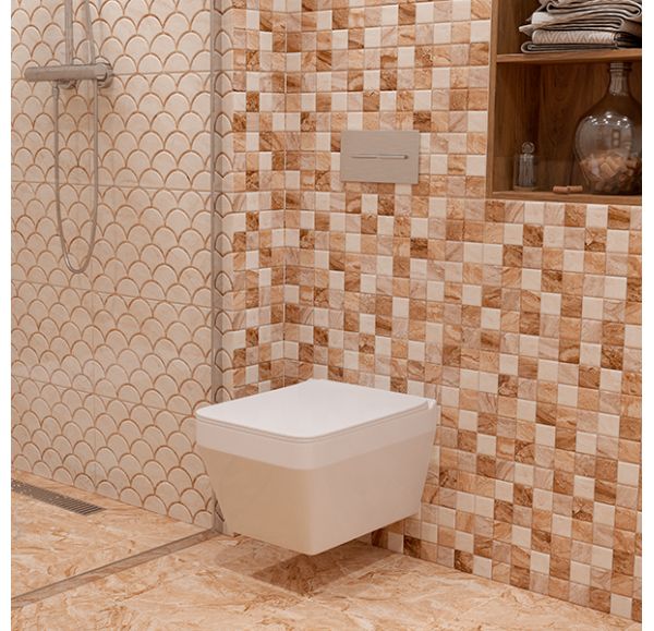 Подвесной безободковый унитаз Sole Still с крышкой Soft-close