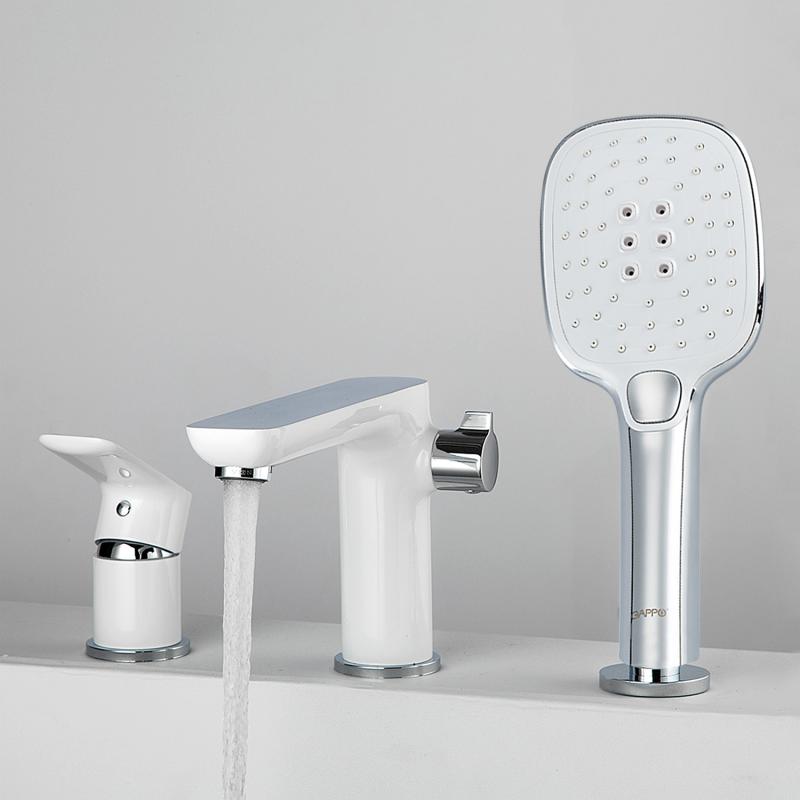 Смеситель на борт ванны на 3 отверстия Gappo G1148