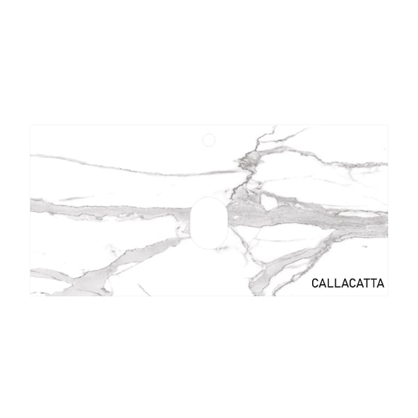 Столешница керамогранит Sole Tesla 100 Callacatta белый мрамор