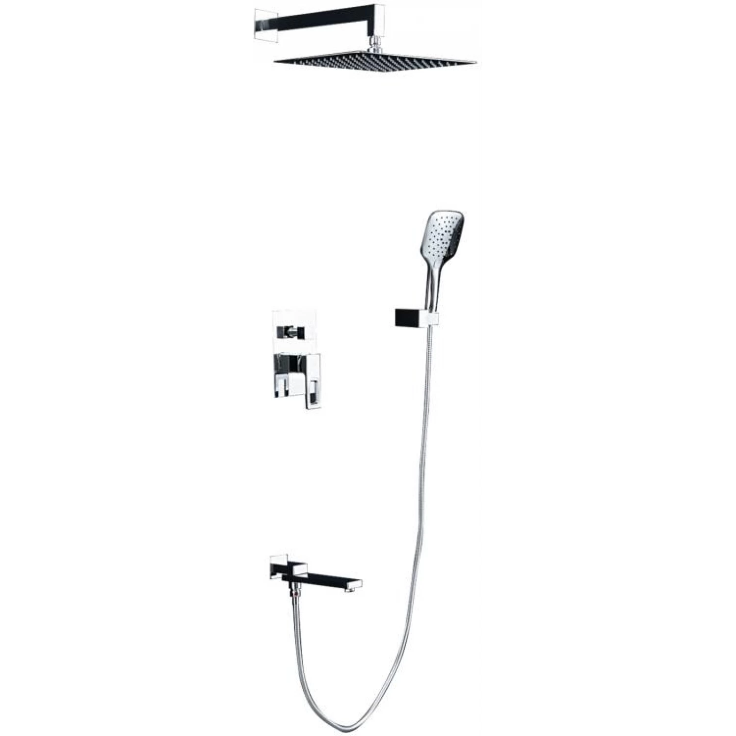 Встраиваемая душевая система Gappo G17 G7117-10 хром