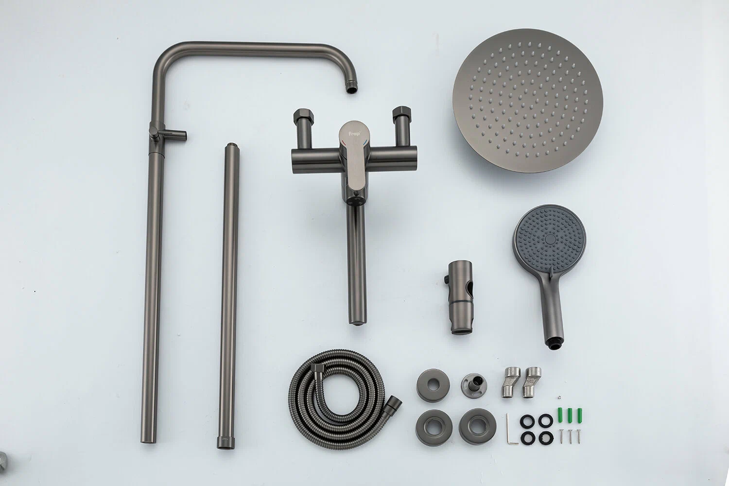 Душевая система Frap H801-9 F24801-9 оружейная сталь