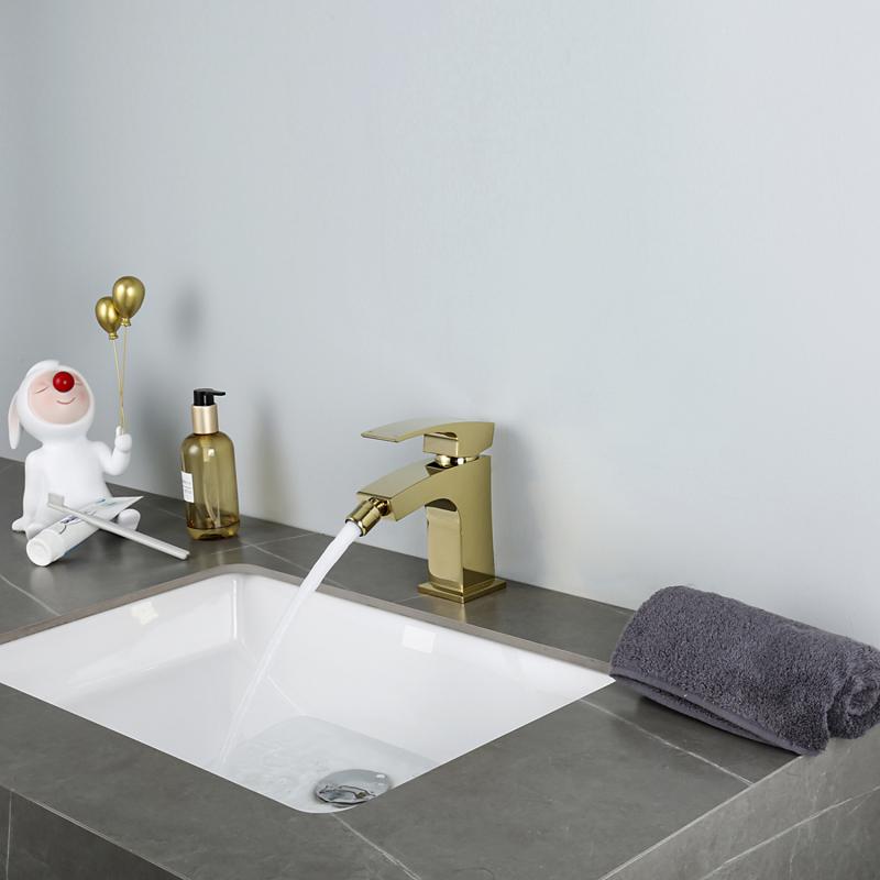 Смеситель для биде Gappo G07-3 G5007-3 золото