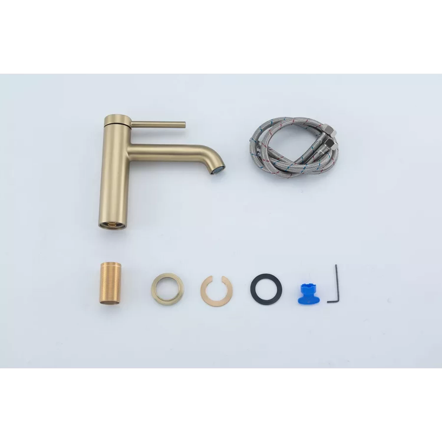 Смеситель для раковины Gappo G06-3 G1006-3 золотой сатин