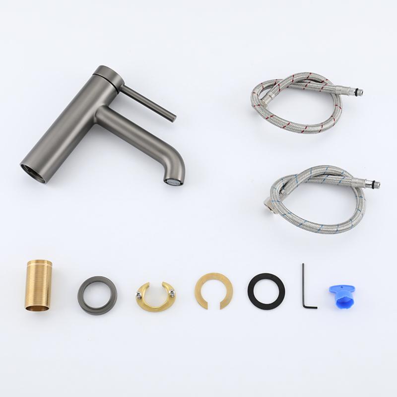 Смеситель для раковины Gappo G06-9 G1006-9 золотой сатин